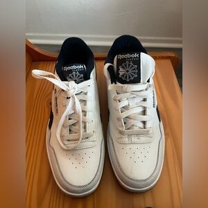 Reebok Classic White and Navy Men's Sneakers